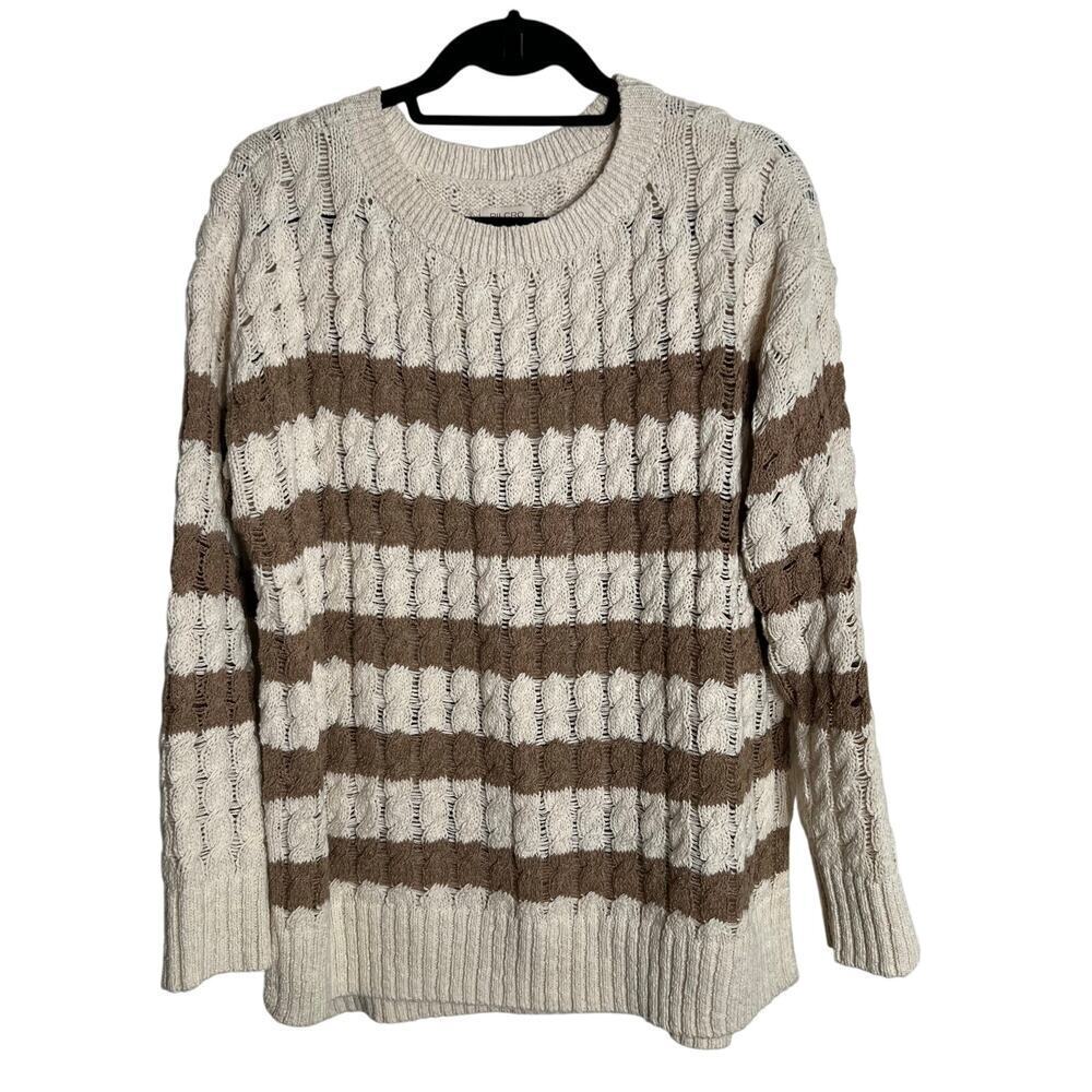 Anthropologie‎ Pilcro Longline Stitch Boho Oversized Sweater Size Small
